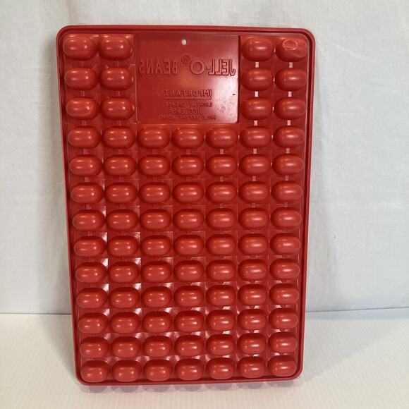 Vintage Jell-o Beans‎ JIGGLERS Jelly Bean Molds Shots Red HTF Easter Party Retro - Picture 4 of 5